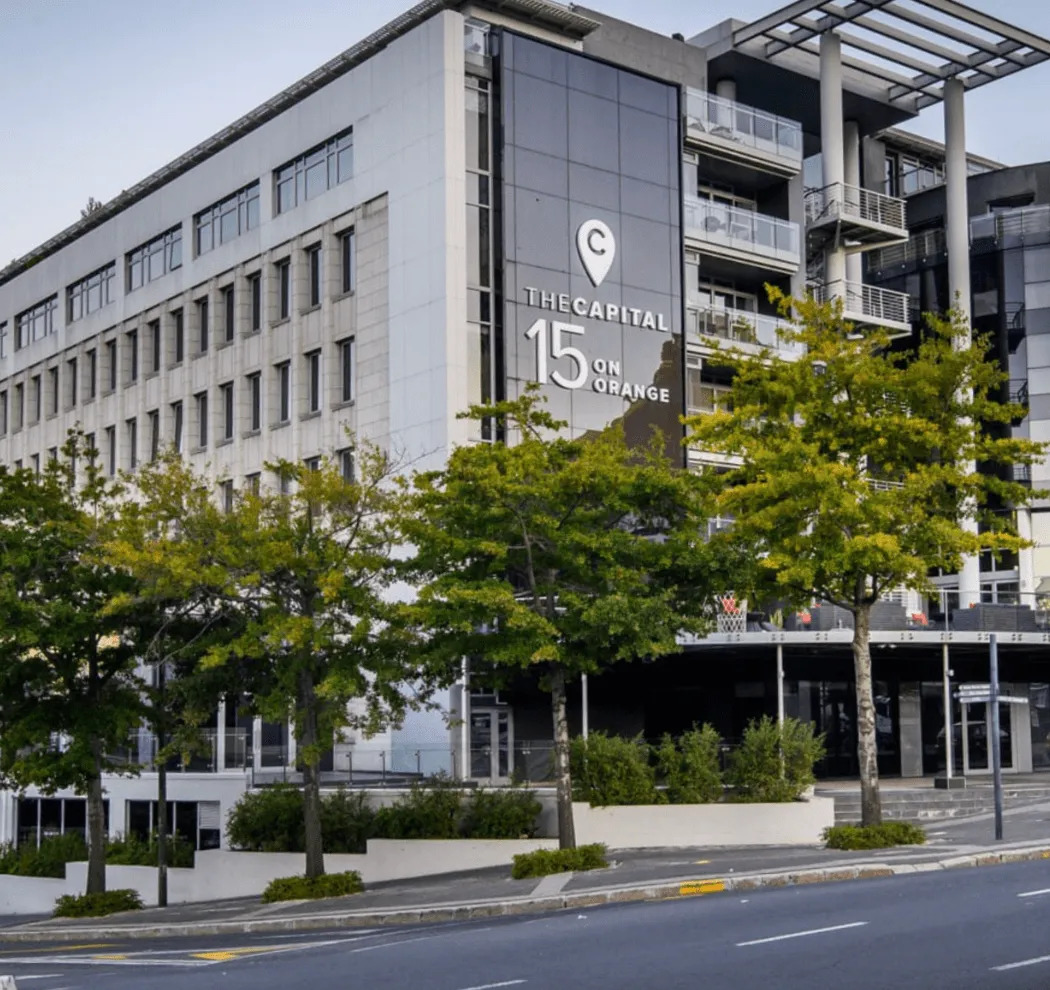The 15 On Orange Hotel building in Gardens, Cape Town, home of Singh Advanced Dentistry