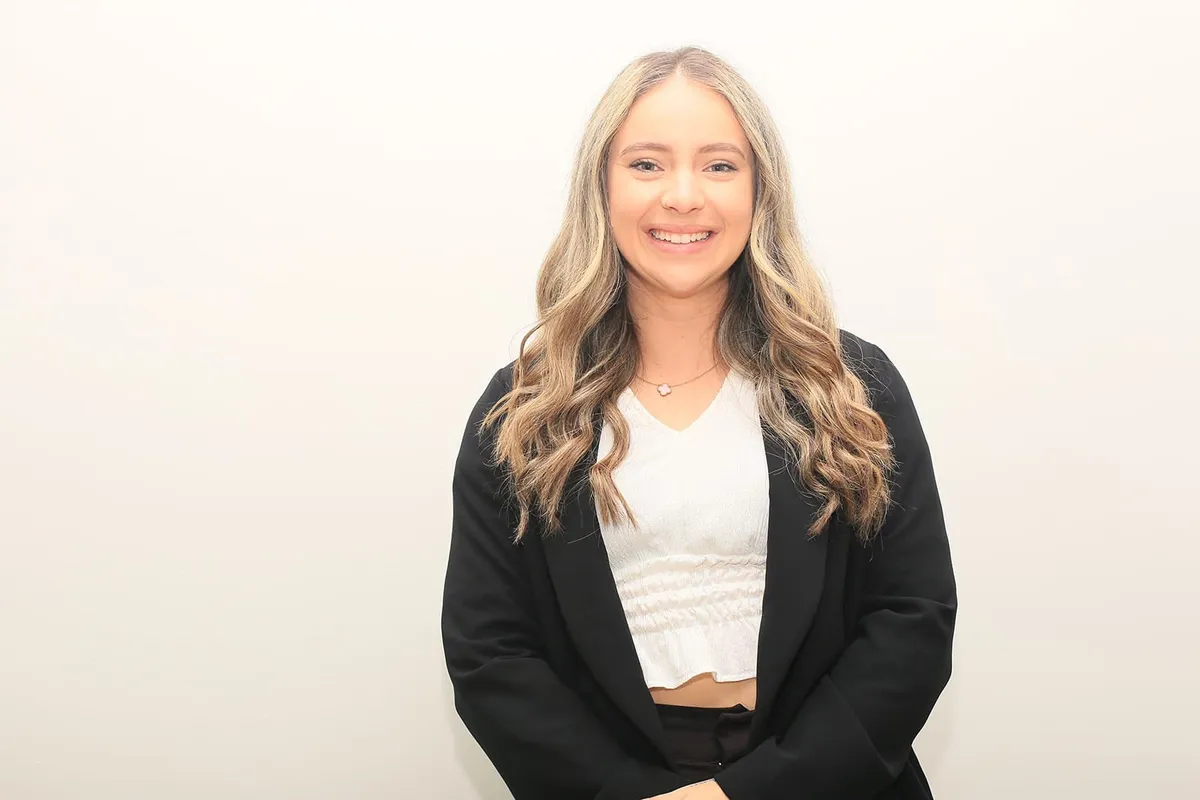 Portrait of oral hygienist Dominique Swanepoel